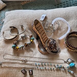 Assorted Fashion Jewelry Set with Turquoise & Multicolor Beads